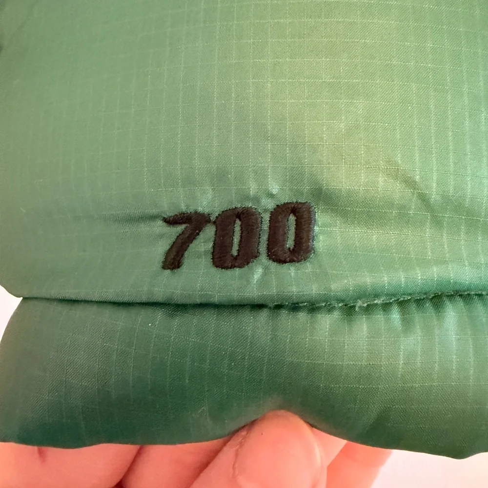 The North Face Men's Black and Green Puffer Vest - Picture 3 of 5